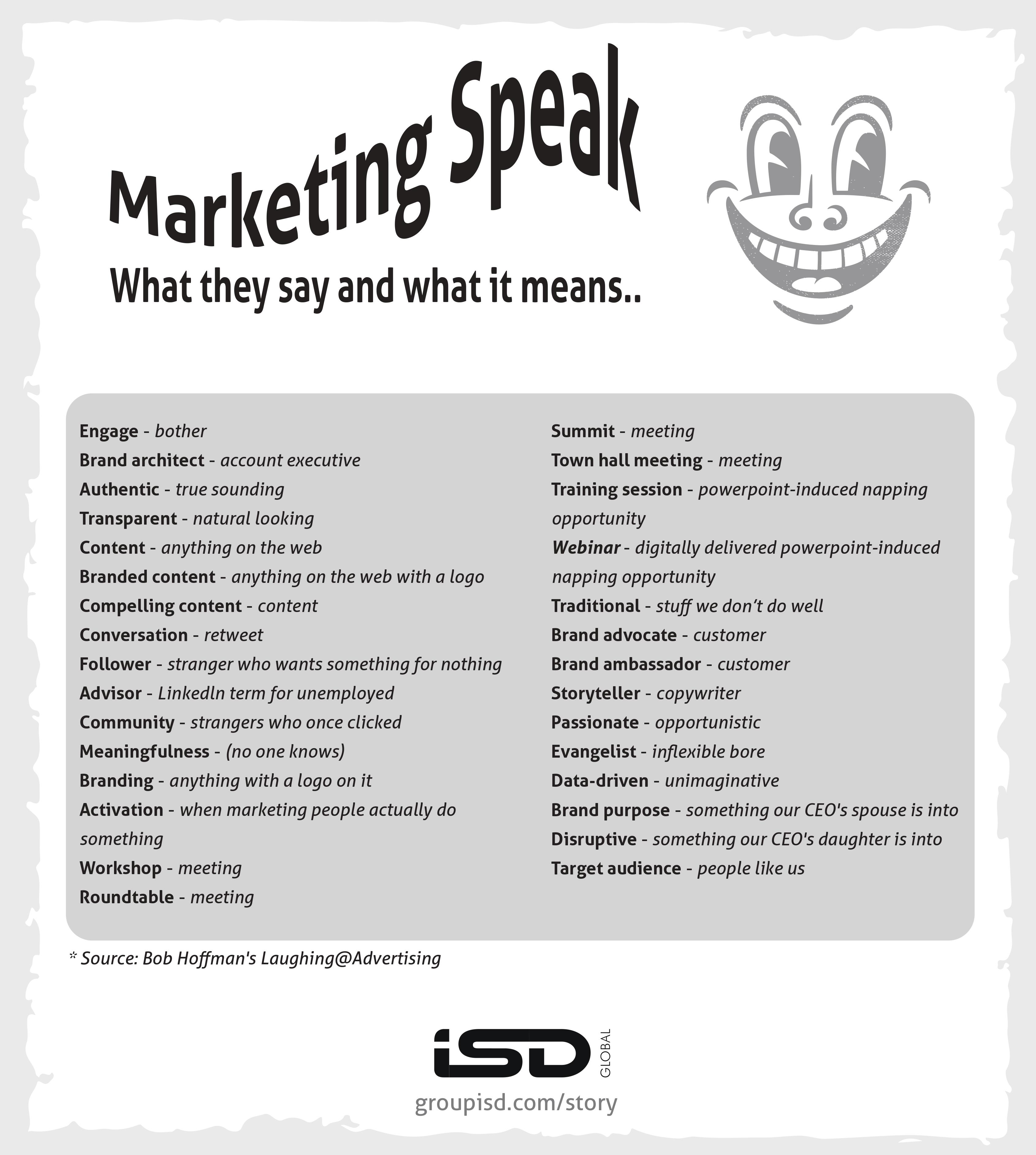 Marketing Speak